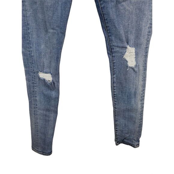 Levis 721 Jeans 26x30 Womens High Rise Skinny Leg Medium Wash Distressed Denim B - Picture 5 of 7